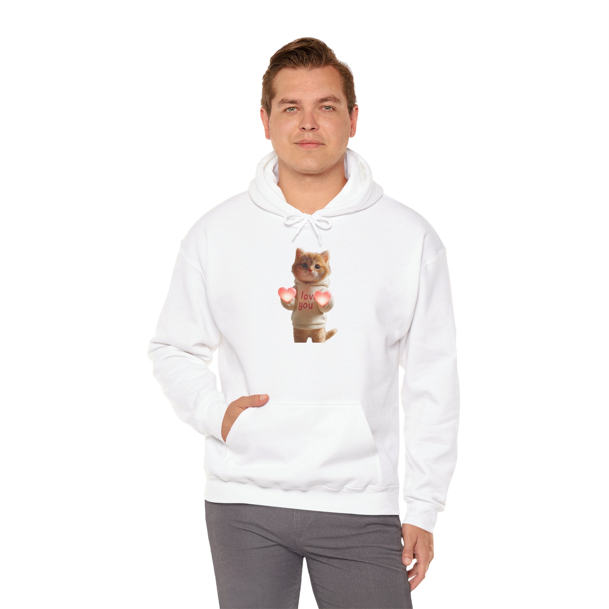 Cute Cat Love Hoodies
