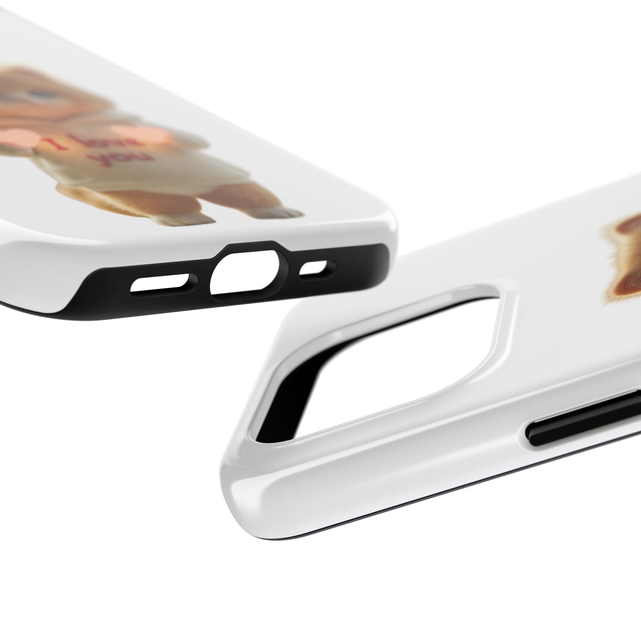 Cute Cat Love Phone Case - Tough Protection with Adorable Design