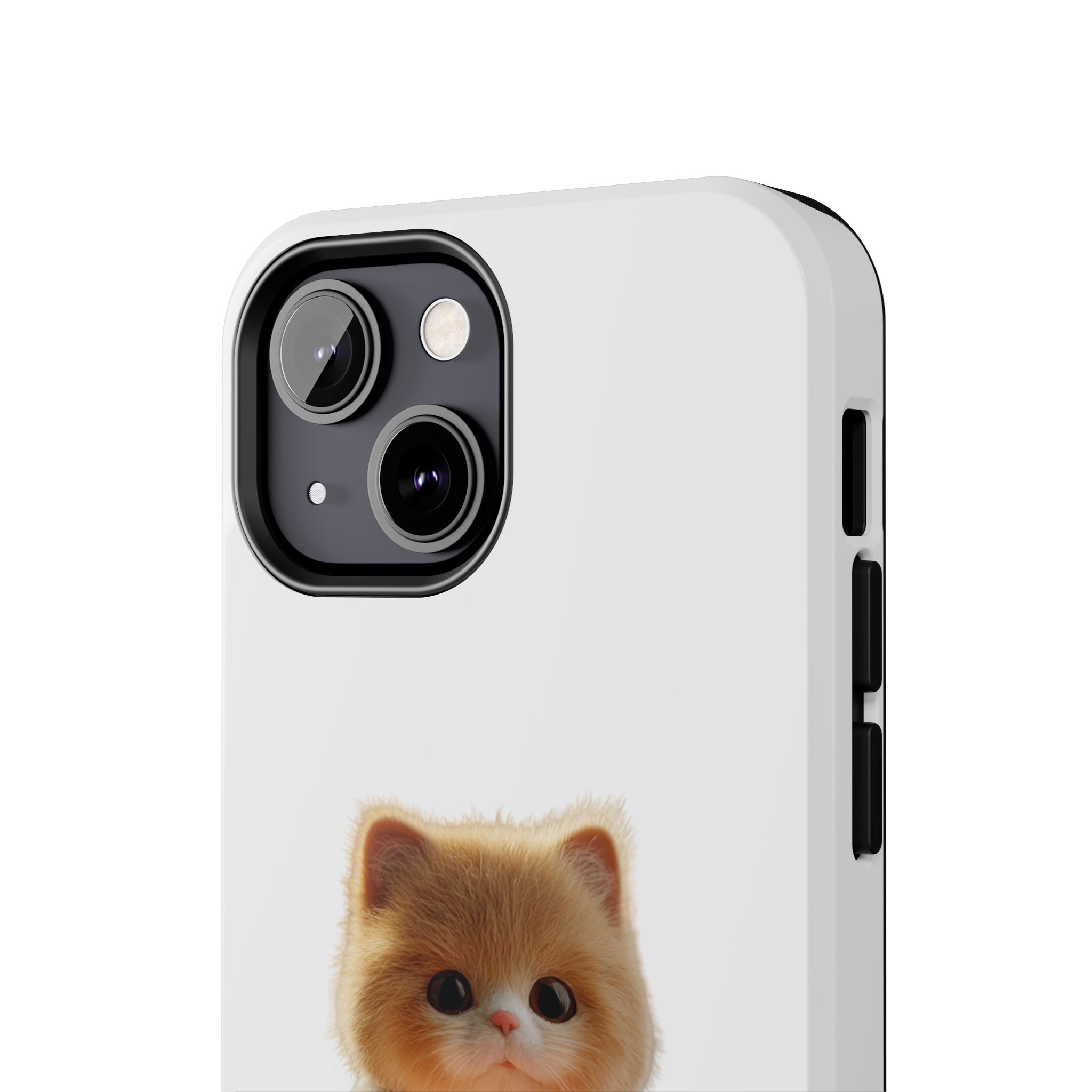 Cute Cat Love Phone Case - Tough Protection with Adorable Design