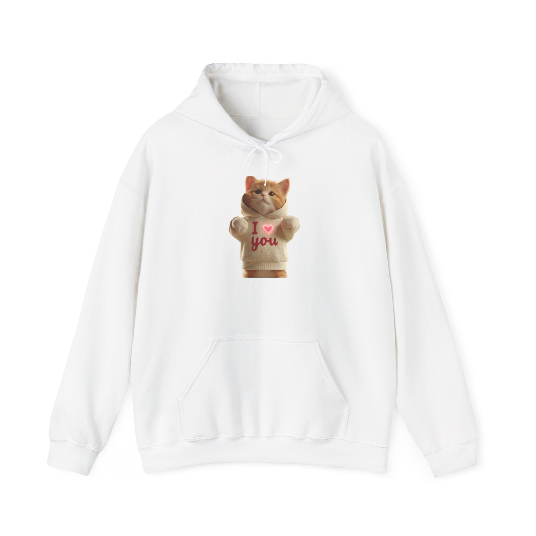 Cute Cat Love Hoodie for Cat Lovers