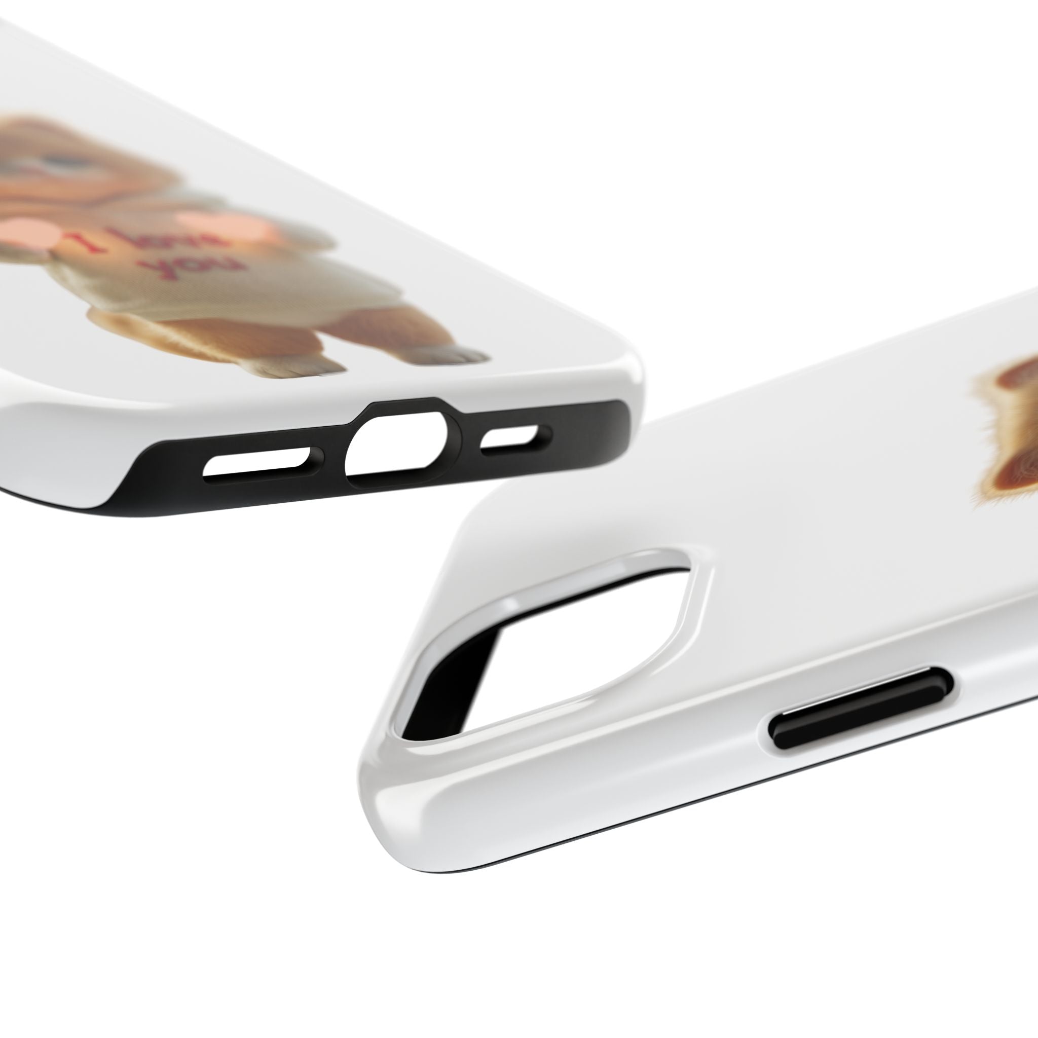 Cute Cat Love Phone Case - Tough Protection with Adorable Design