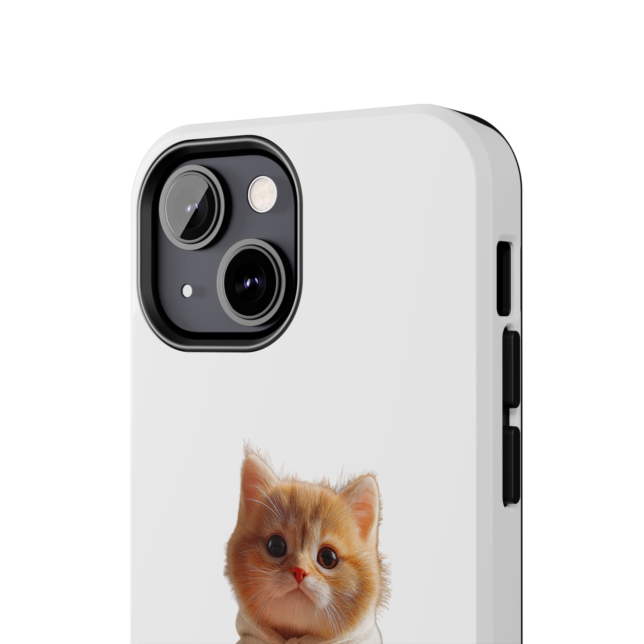 Cute Kitten ‘Love You’ Heart Paw Tough Protective Case