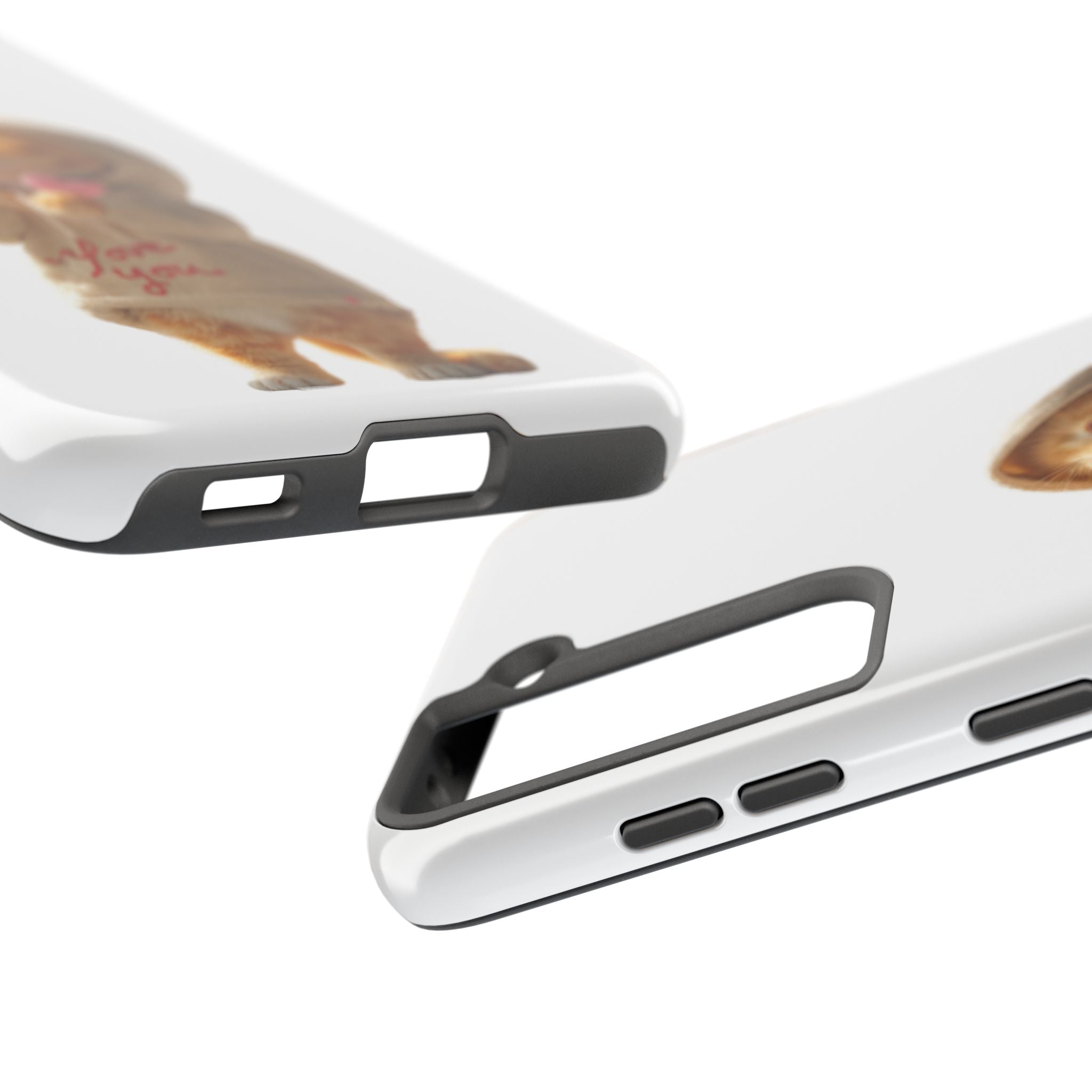 Cute Cat Phone Case - Love You Design