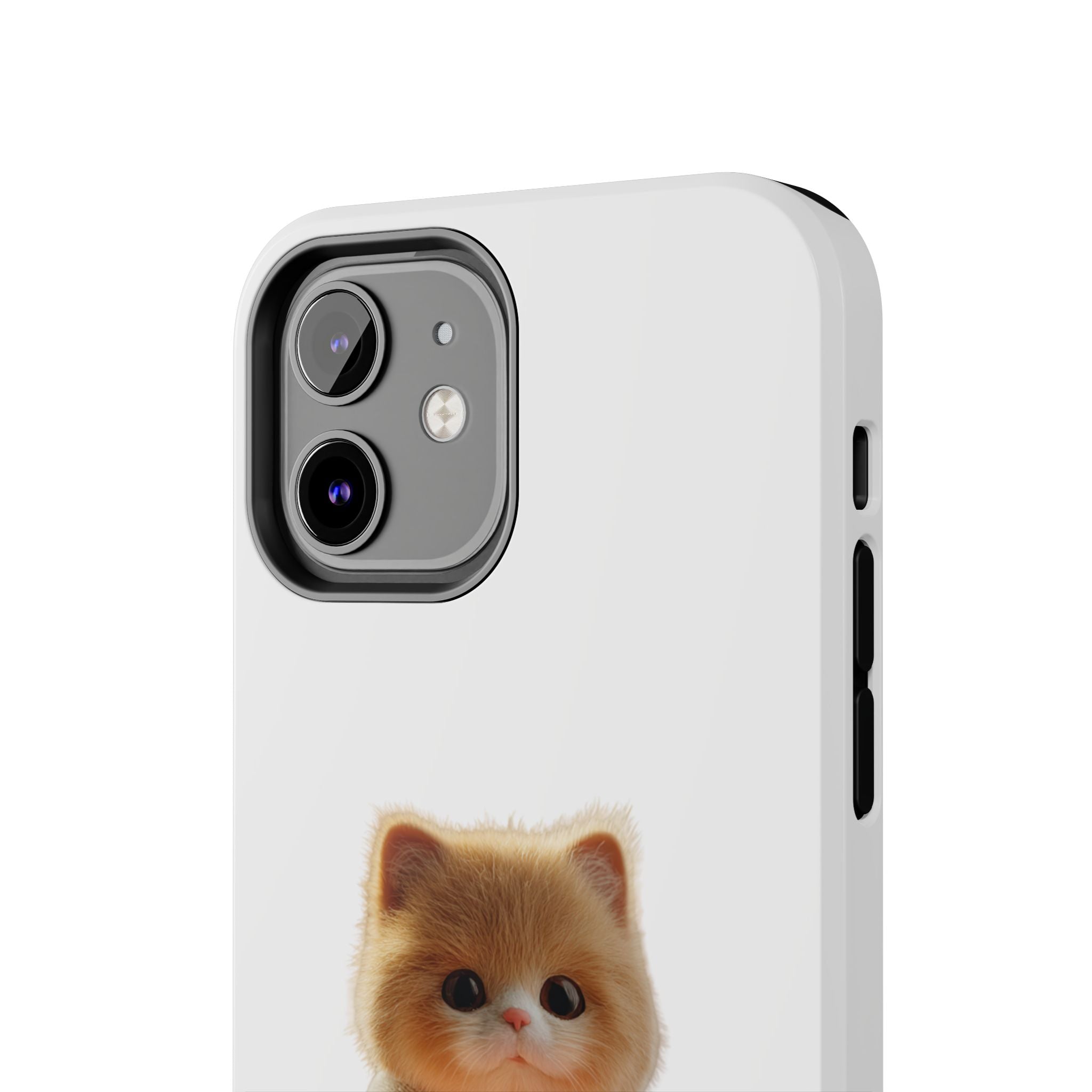 Cute Cat Love Phone Case - Tough Protection with Adorable Design