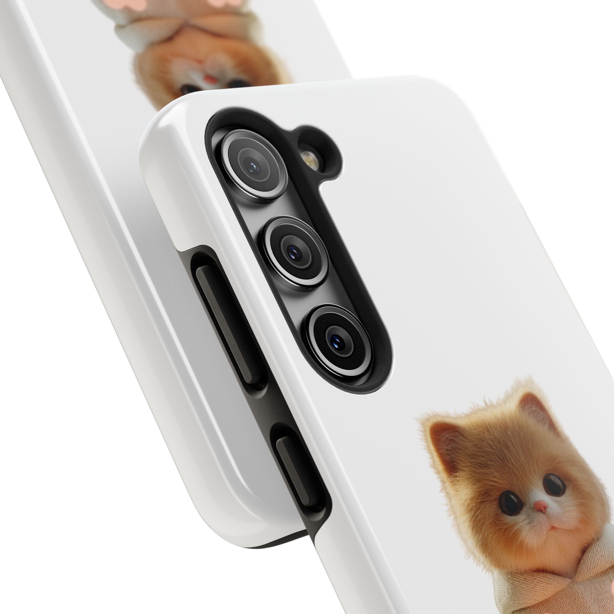 Cute Cat Love Phone Case - Tough Protection with Adorable Design