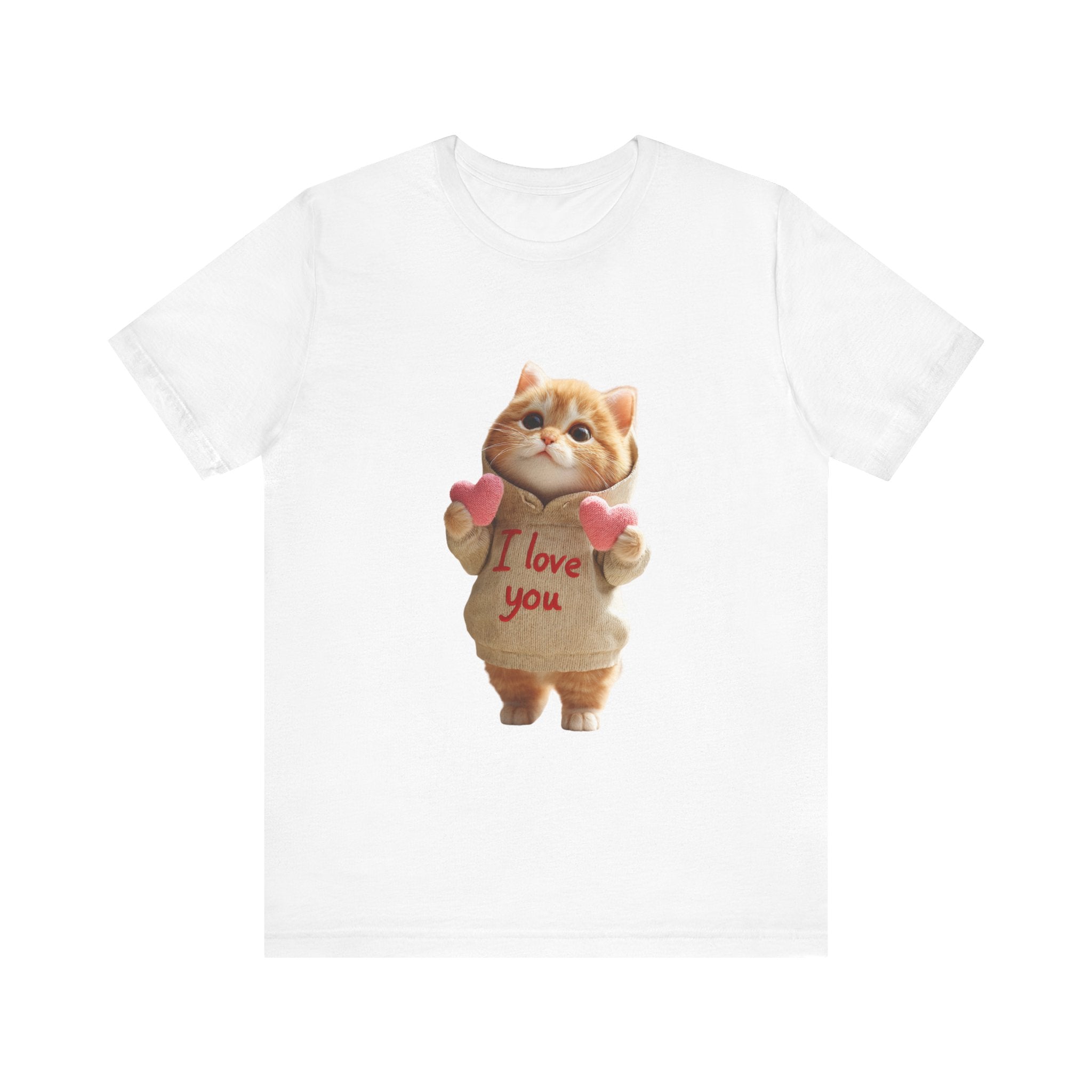 Cute Cat I Love You Unisex Tee