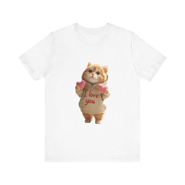 Cute Cat I Love You Unisex Tee