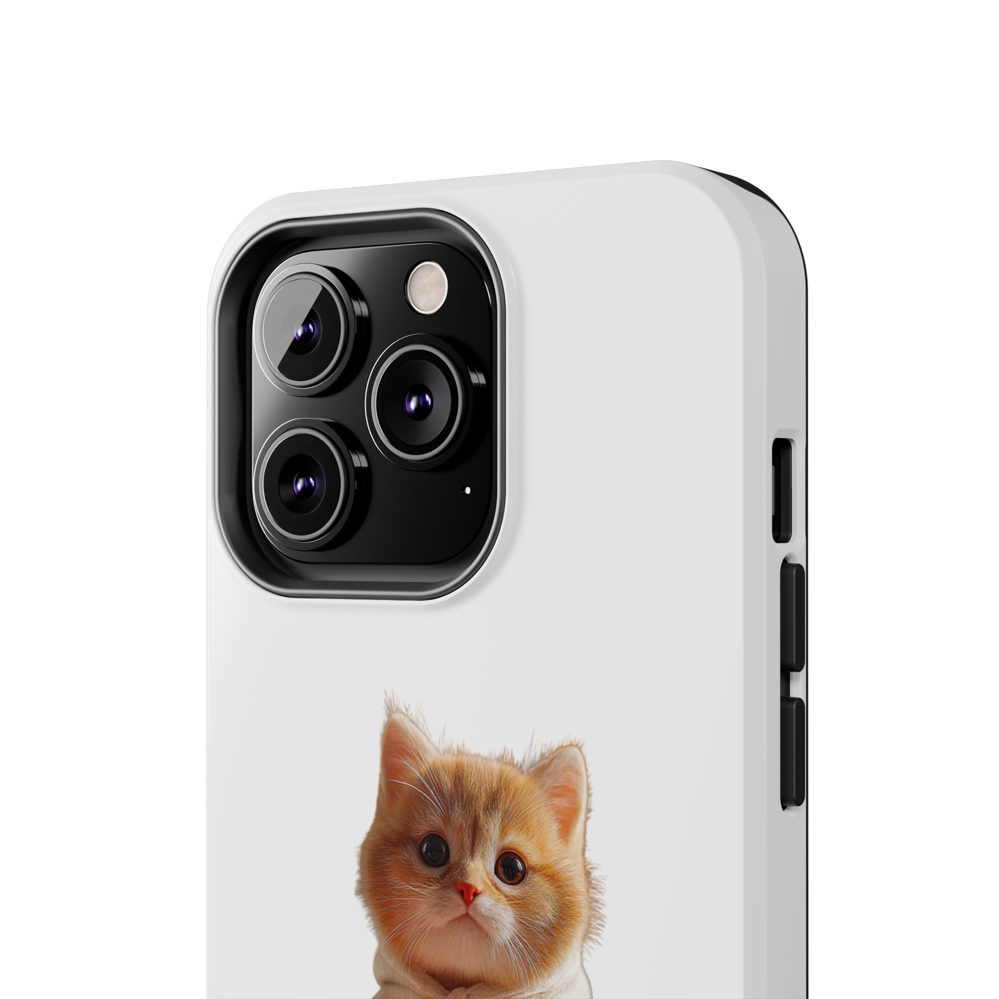Cute Kitten ‘Love You’ Heart Paw Tough Protective Case