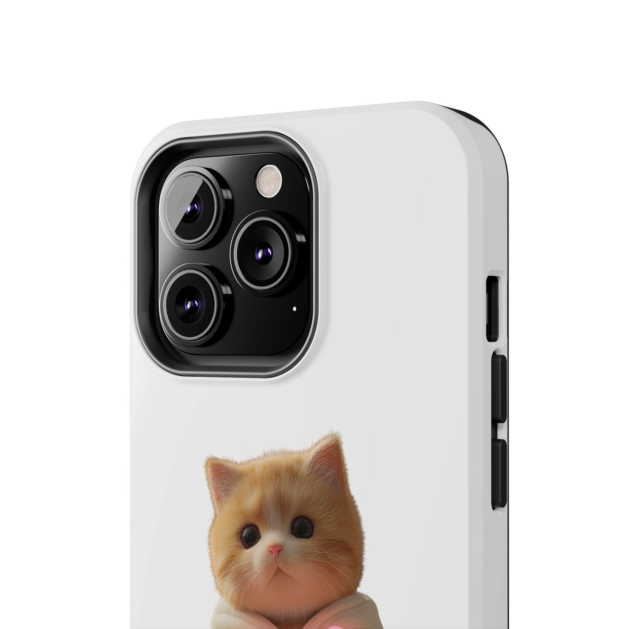 Cute Cat Tough Phone Case - I Love You Design