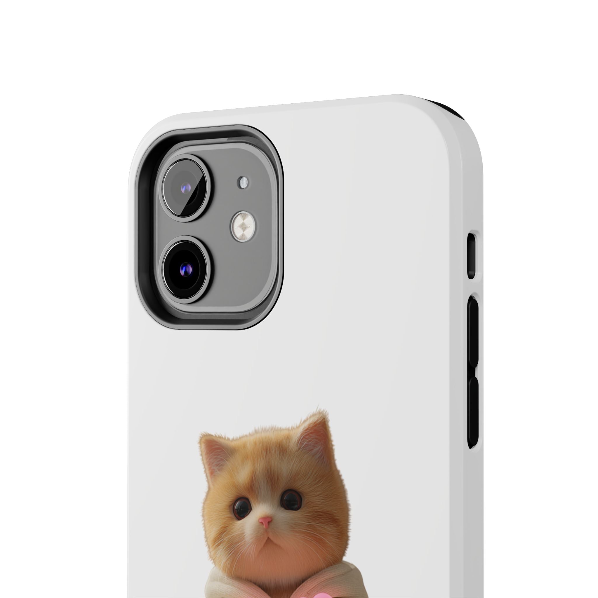 Cute Cat Tough Phone Case - I Love You Design