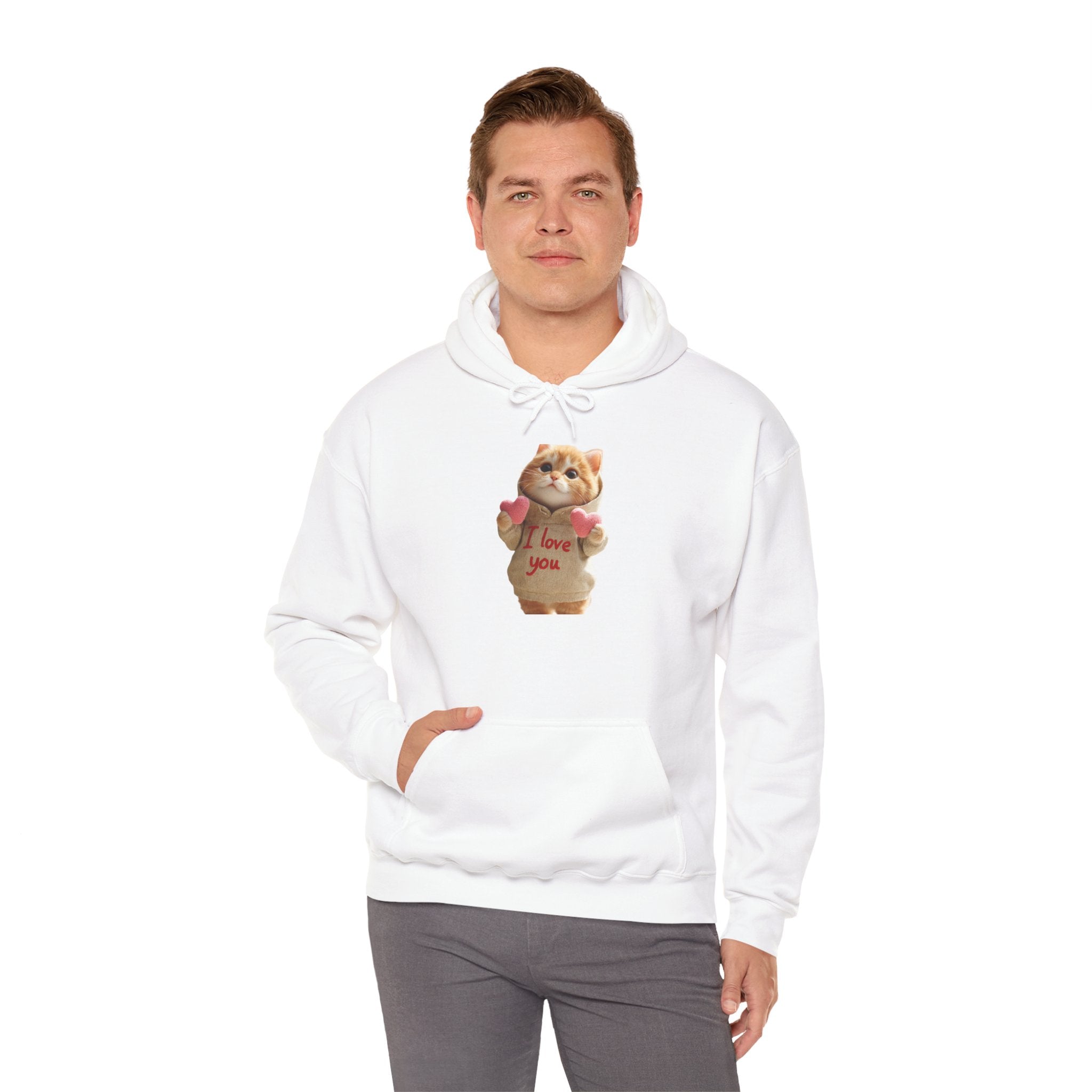 Cute Cat Love Hoodie