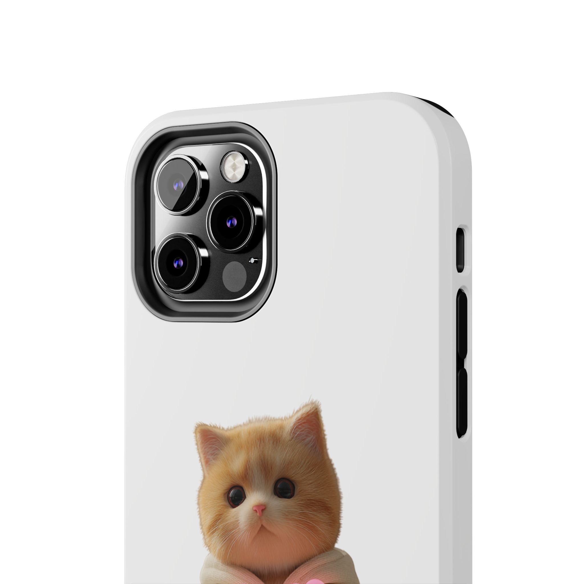 Cute Cat Tough Phone Case - I Love You Design