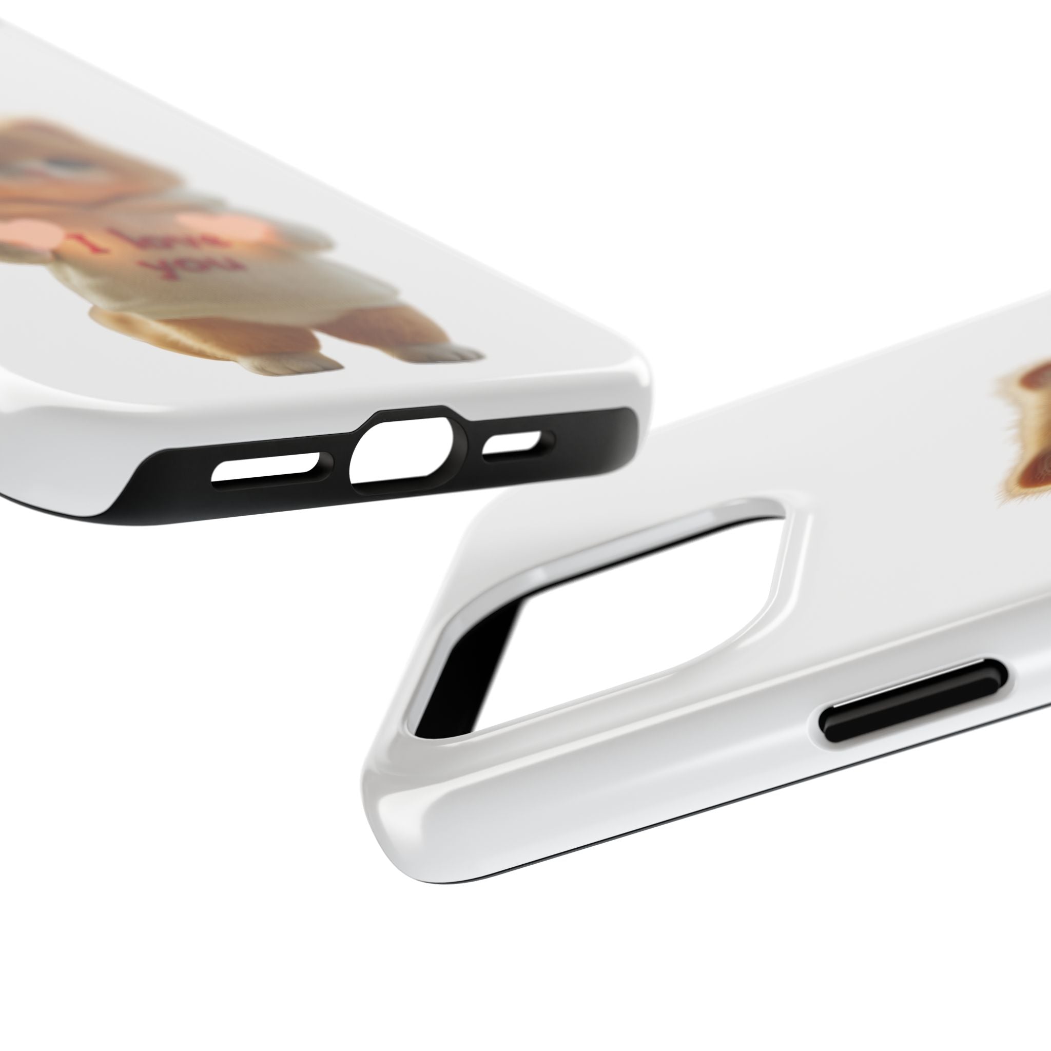 Cute Cat Love Phone Case - Tough Protection with Adorable Design