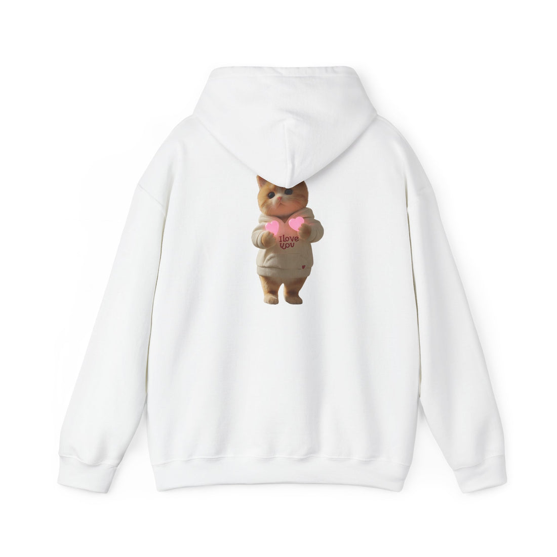 Cute Cat Love Hoodie for Cat Lovers