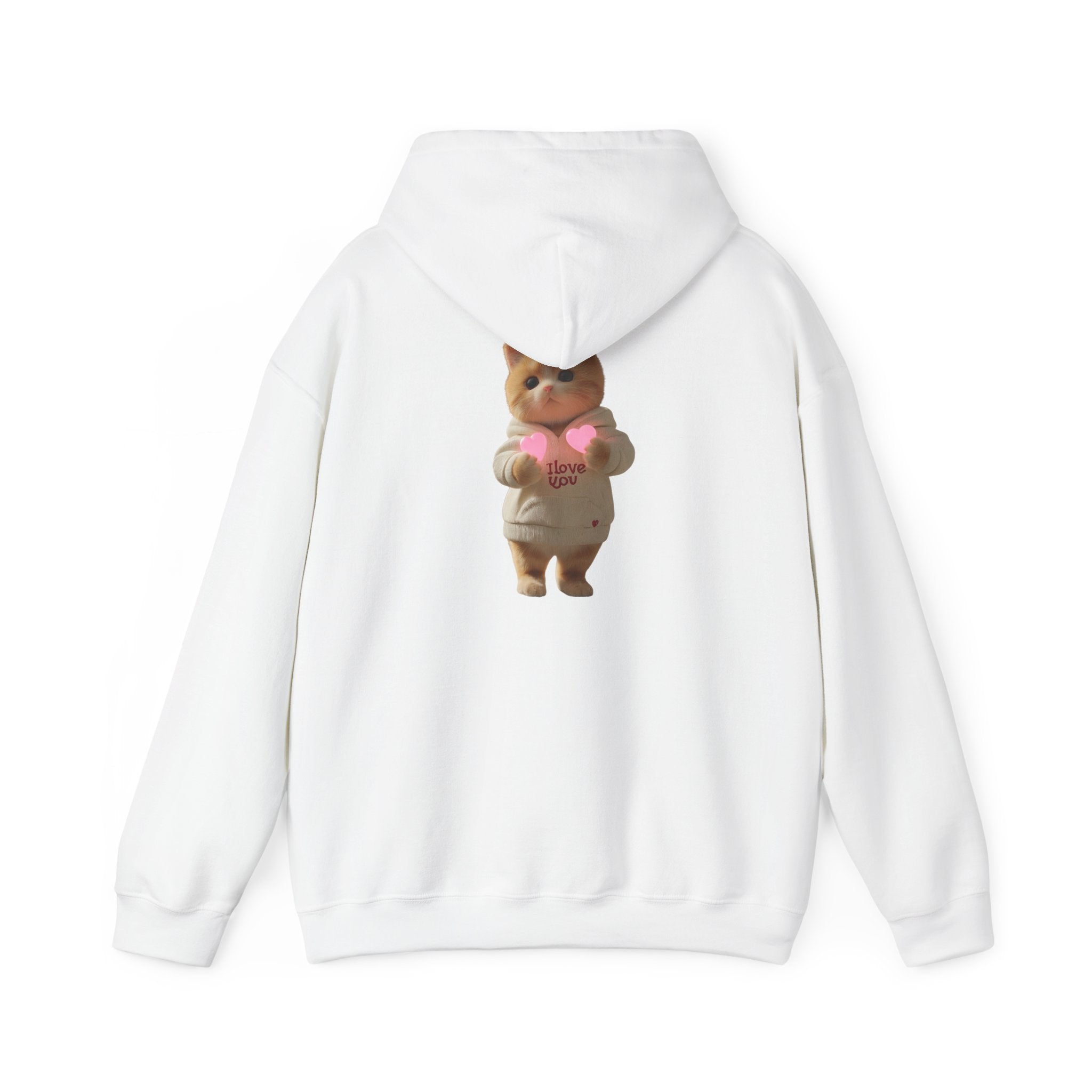 Cute Cat Love Hoodie for Cat Lovers