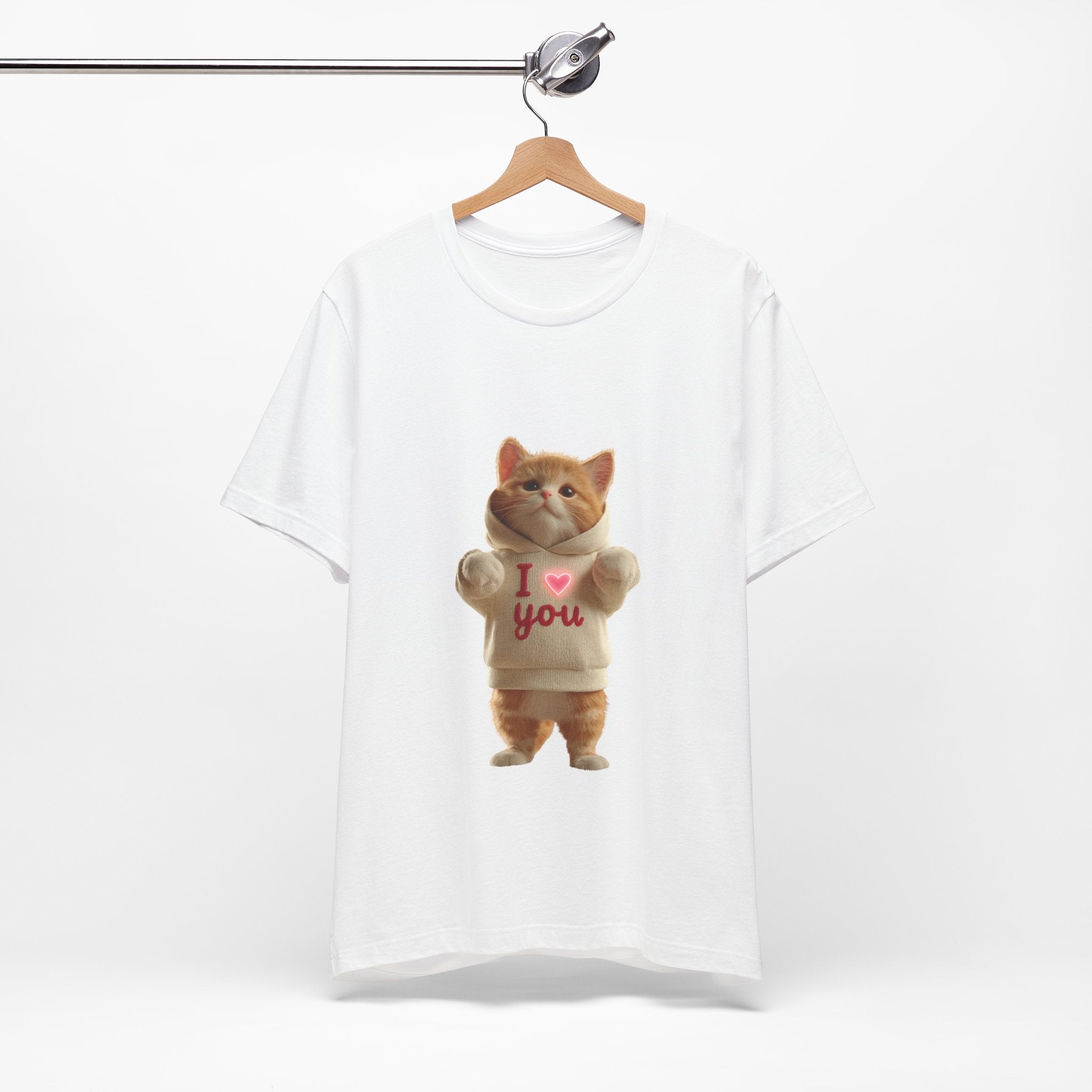 Cute Cat 'I Love You' Unisex Tee