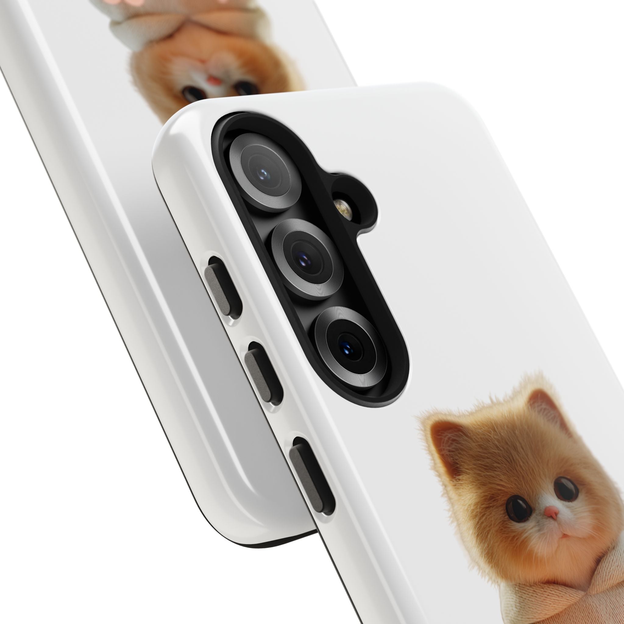 Cute Cat Love Phone Case - Tough Protection with Adorable Design