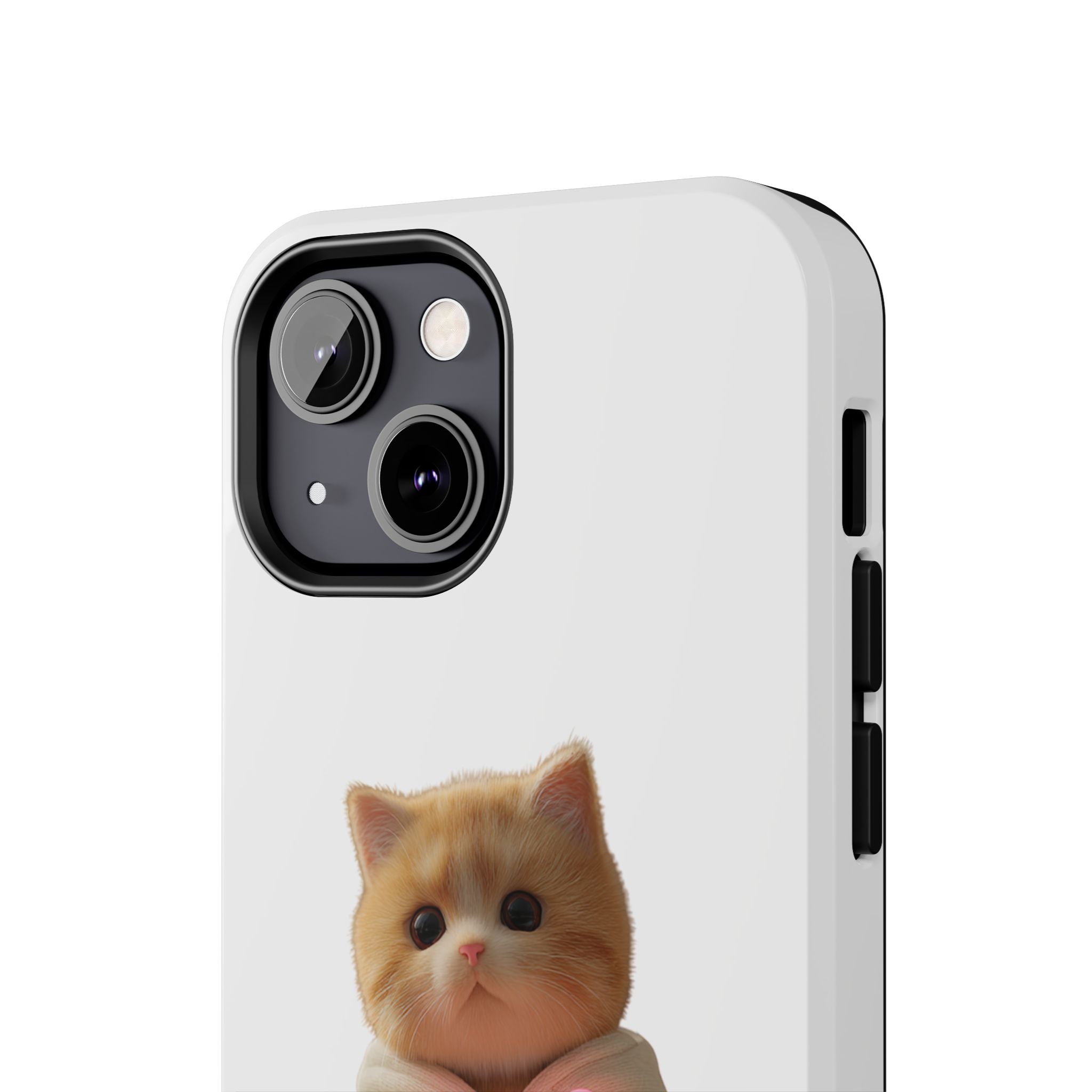Cute Cat Tough Phone Case - I Love You Design