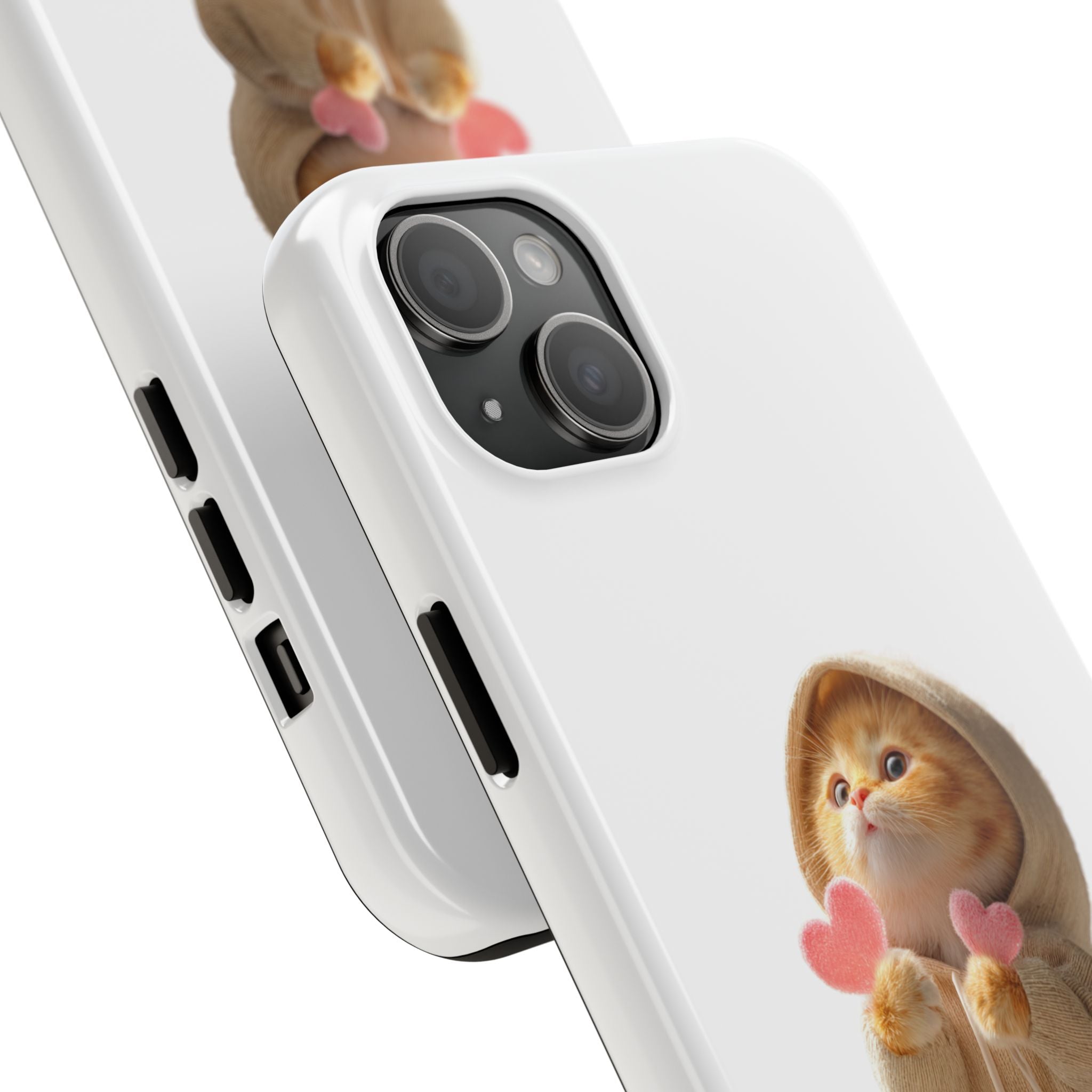 Cute Cat Phone Case - Love You Design
