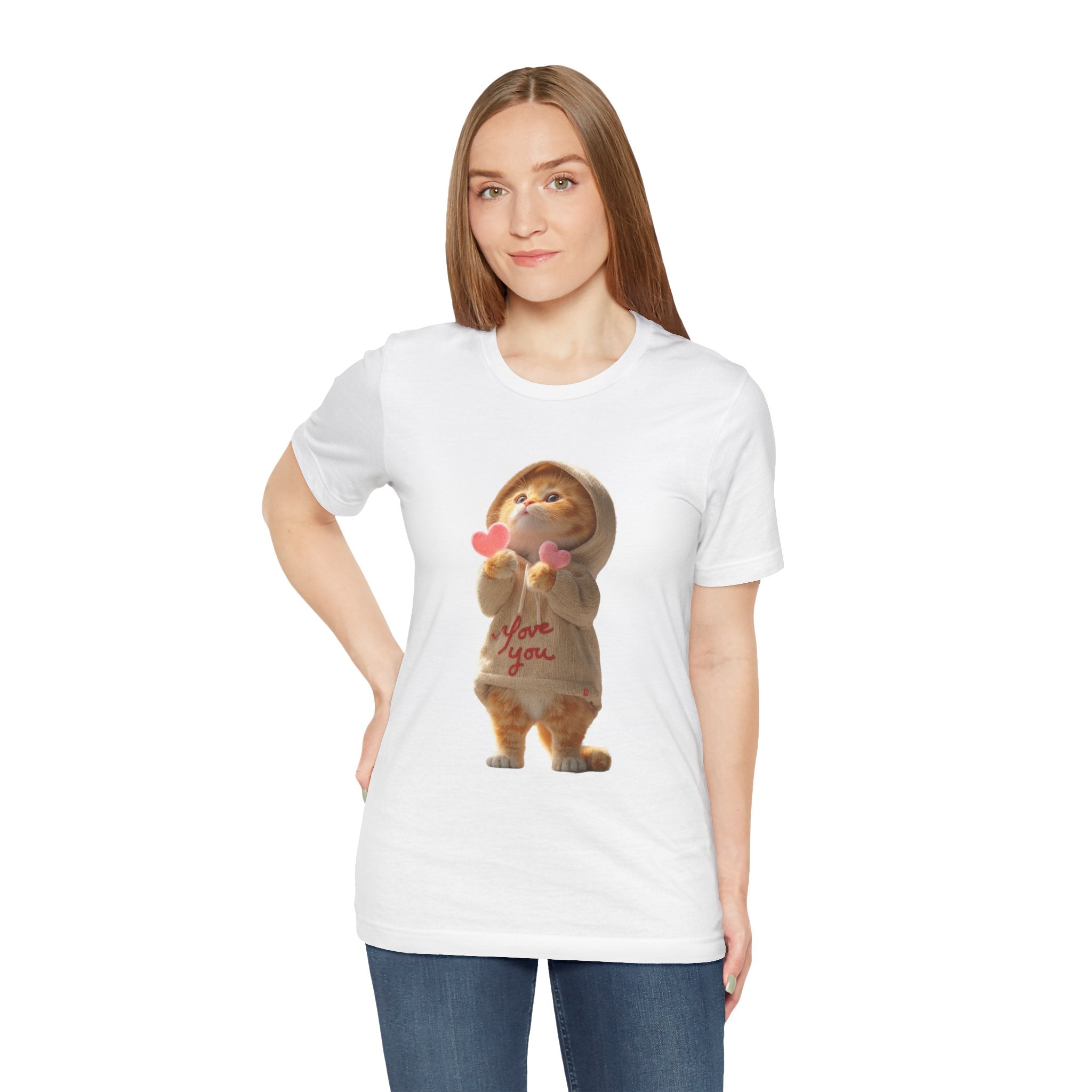 Smiley Cat ILU Shirt