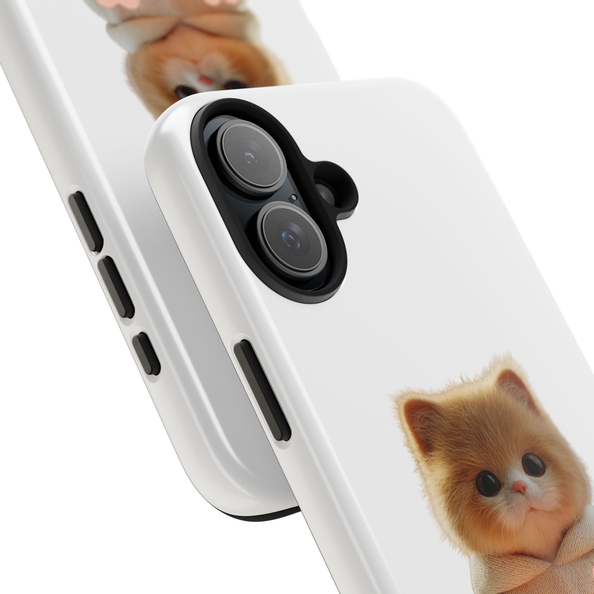 Cute Cat Love Phone Case - Tough Protection with Adorable Design