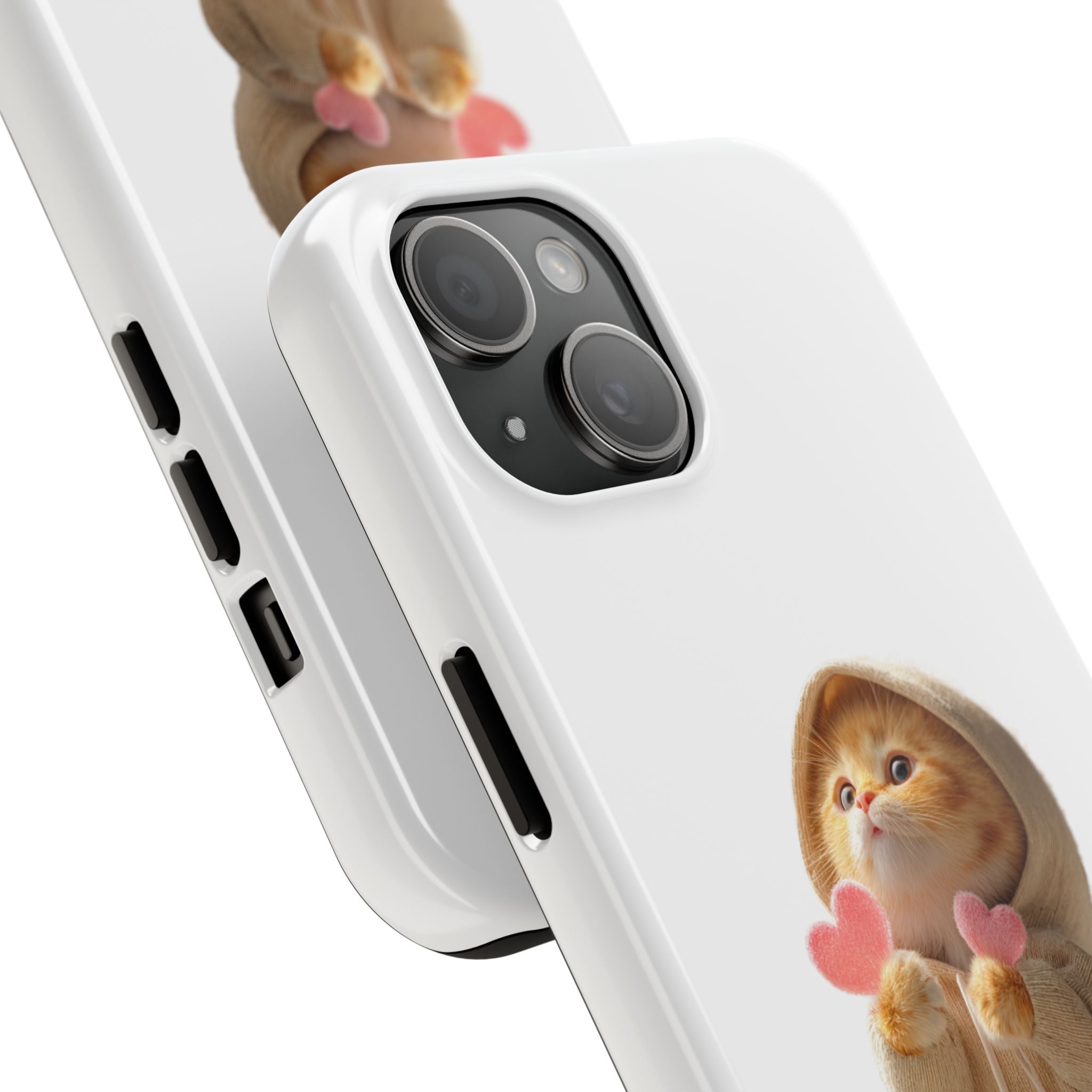 Cute Cat Phone Case - Love You Design