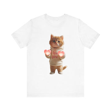 Cute Cat Love You Tee Shirt