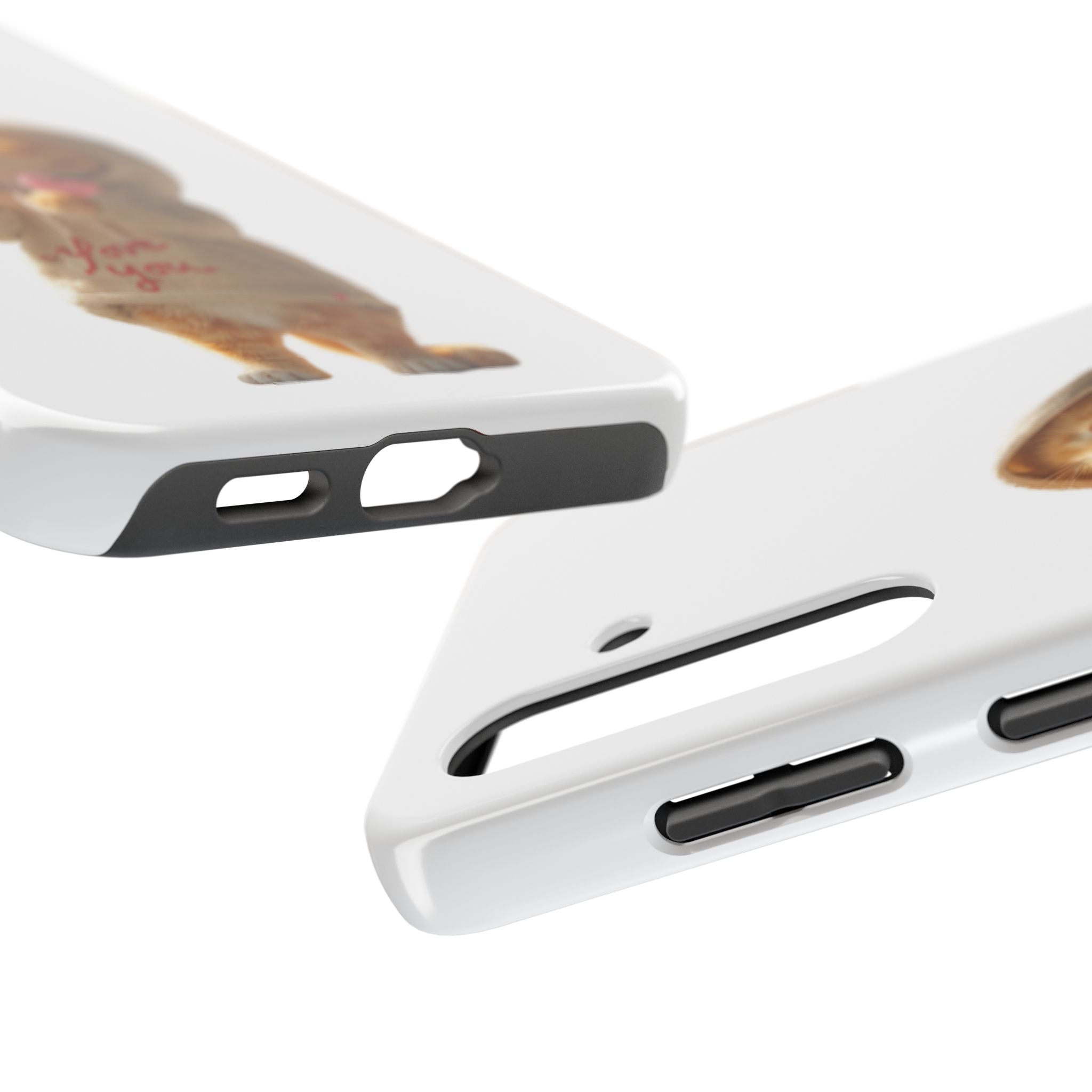 Cute Cat Phone Case - Love You Design