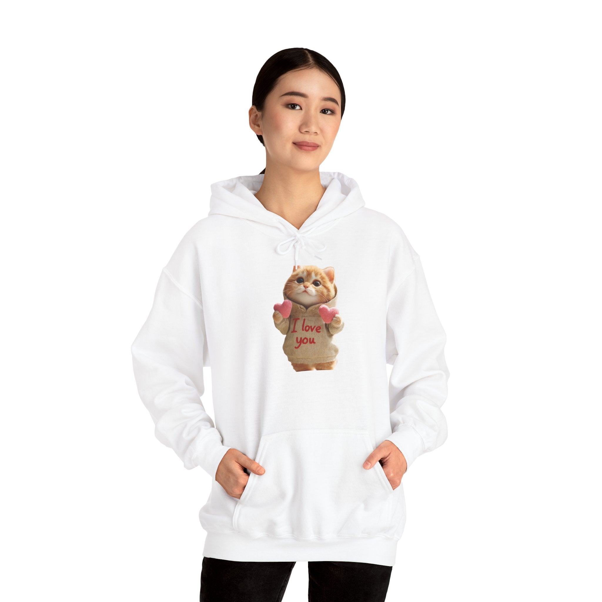 Cute Cat Love Hoodie