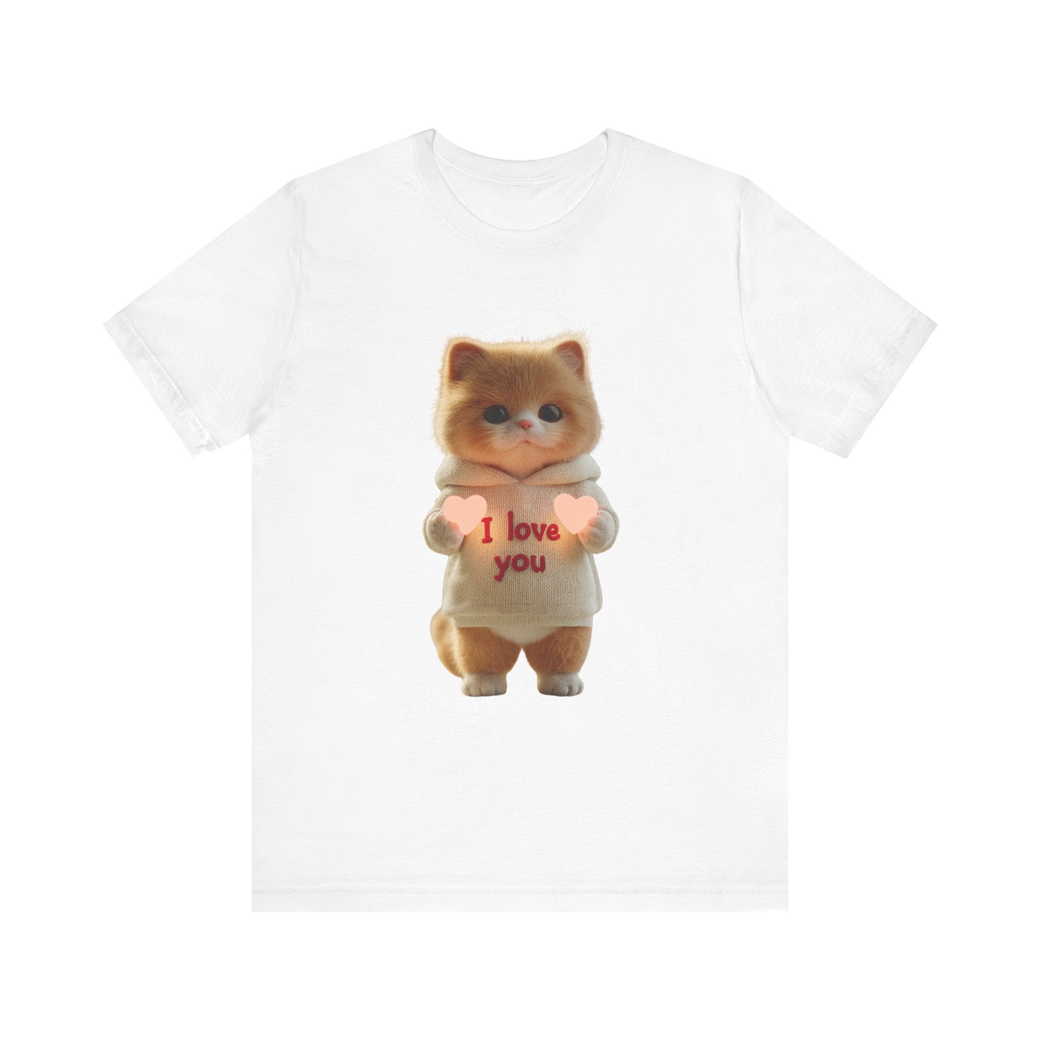 Cute Cat 'I Love You' Unisex Tee