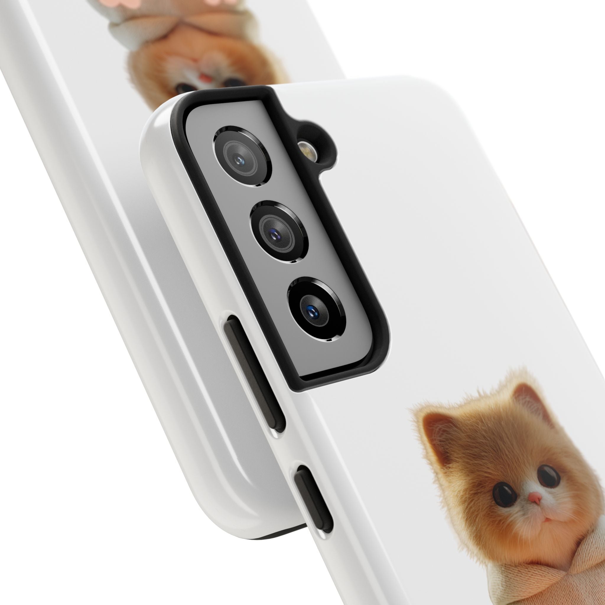 Cute Cat Love Phone Case - Tough Protection with Adorable Design