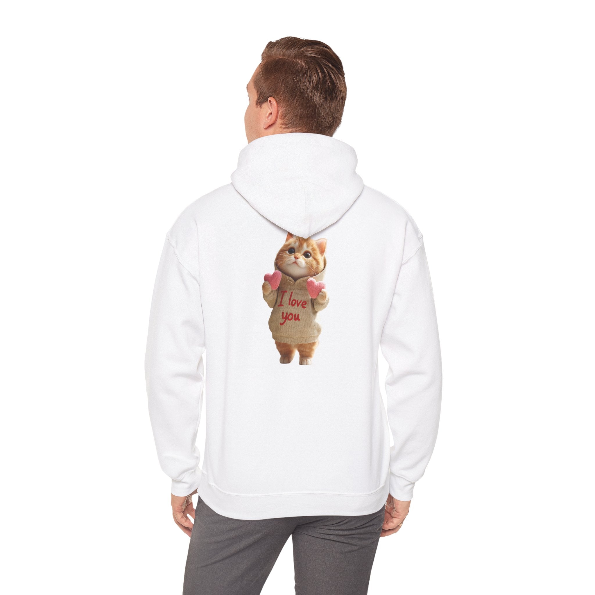 Cute Cat Love Hoodie for Cat Lovers