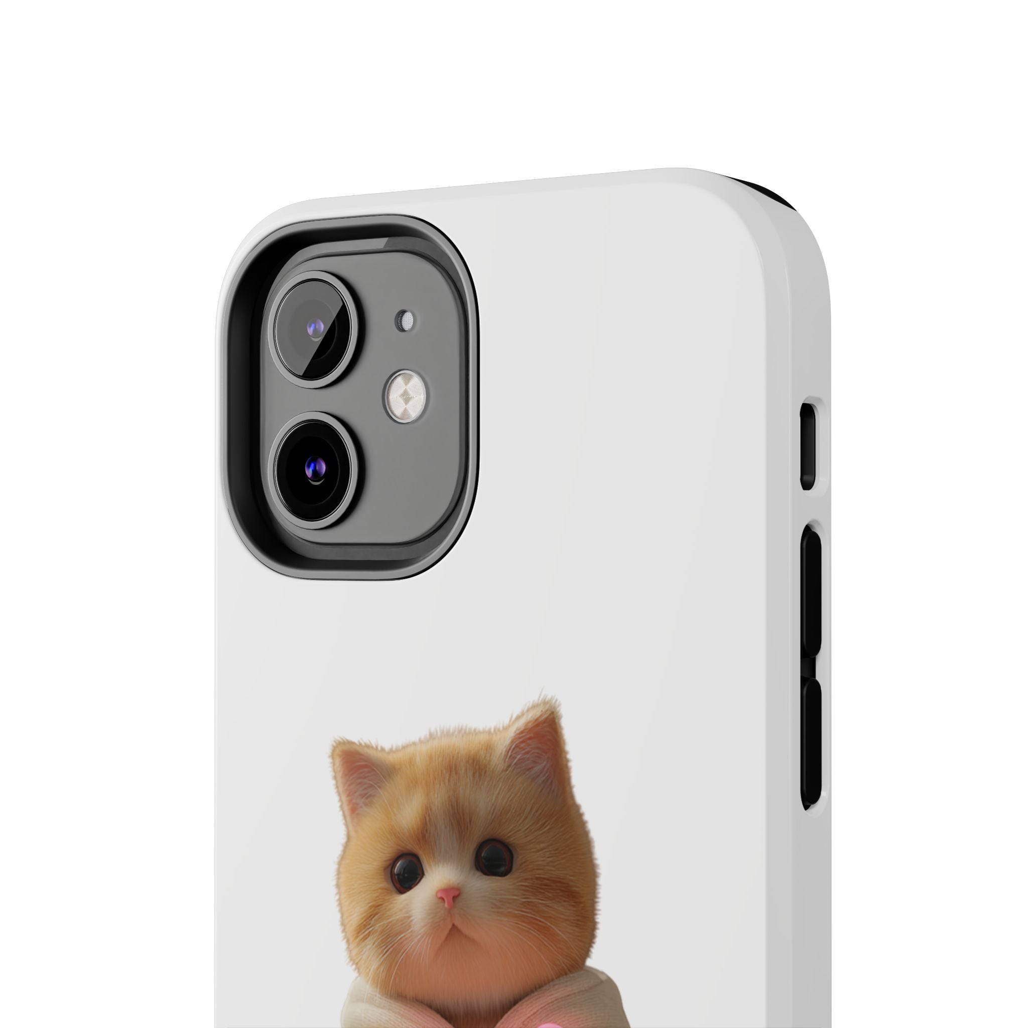 Cute Cat Tough Phone Case - I Love You Design