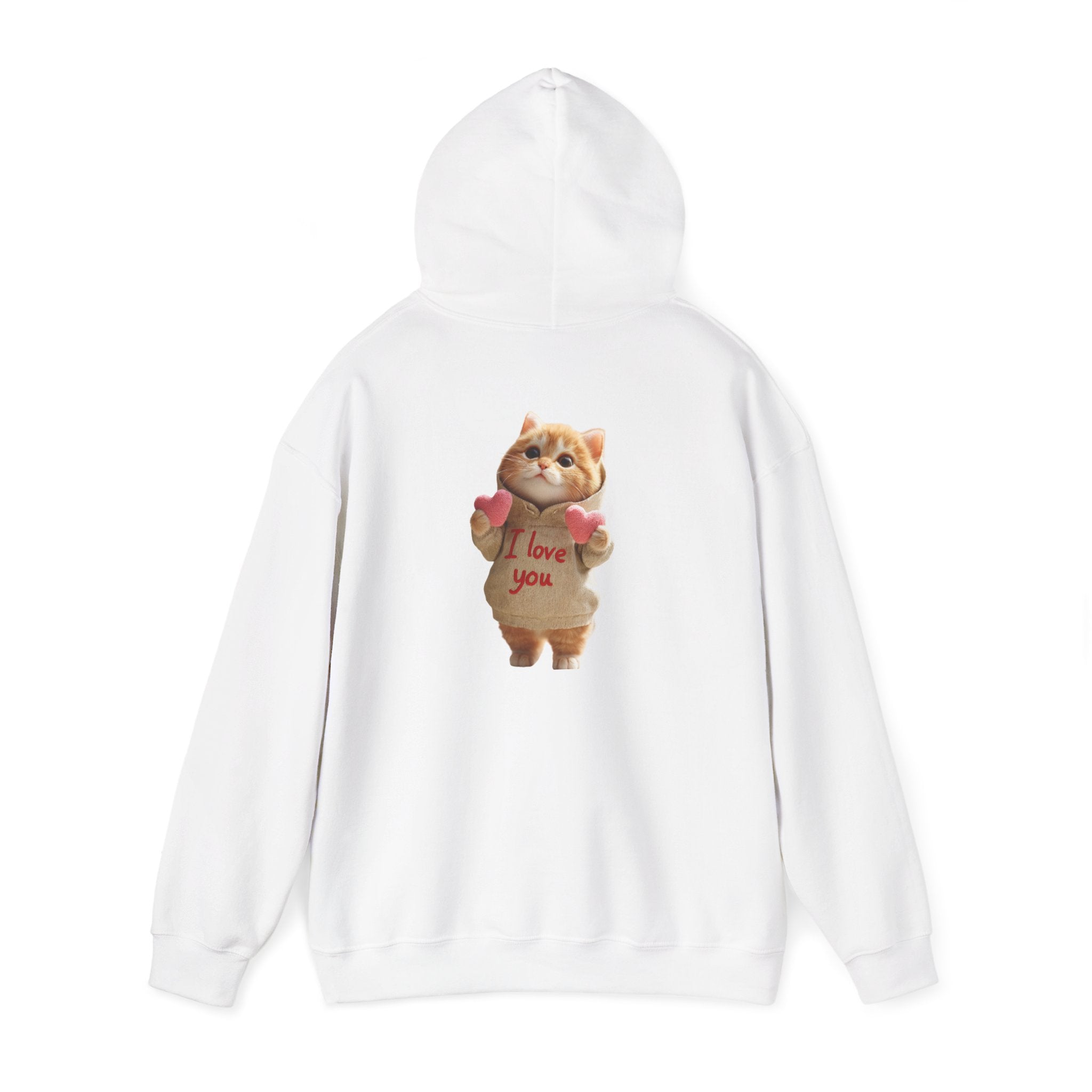 Cute Cat Love Hoodie for Cat Lovers