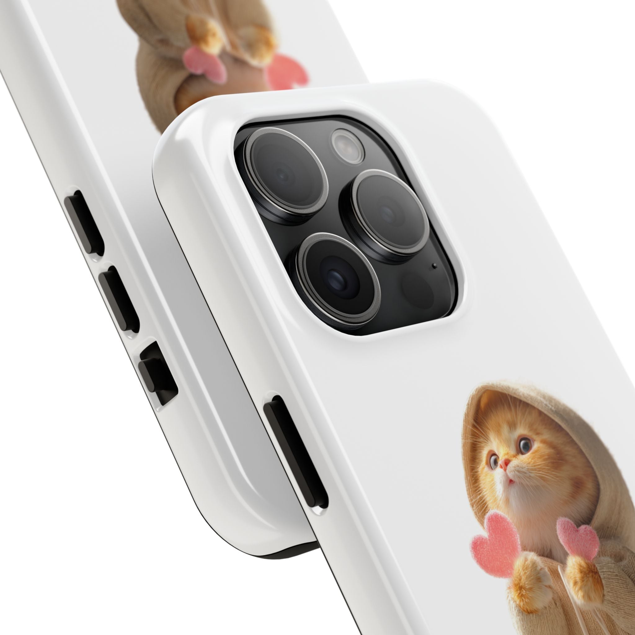 Cute Cat Phone Case - Love You Design