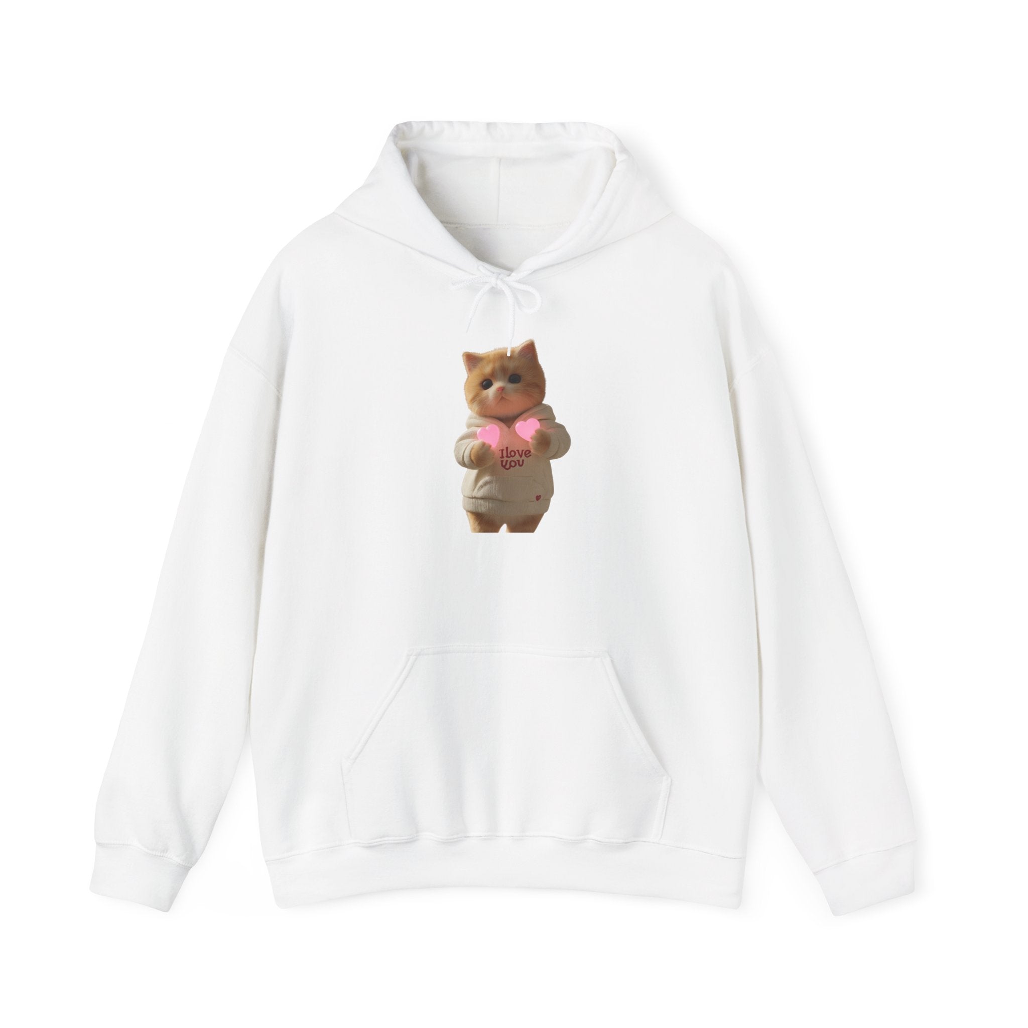 Cute Cat Love Hoodie for Cat Lovers