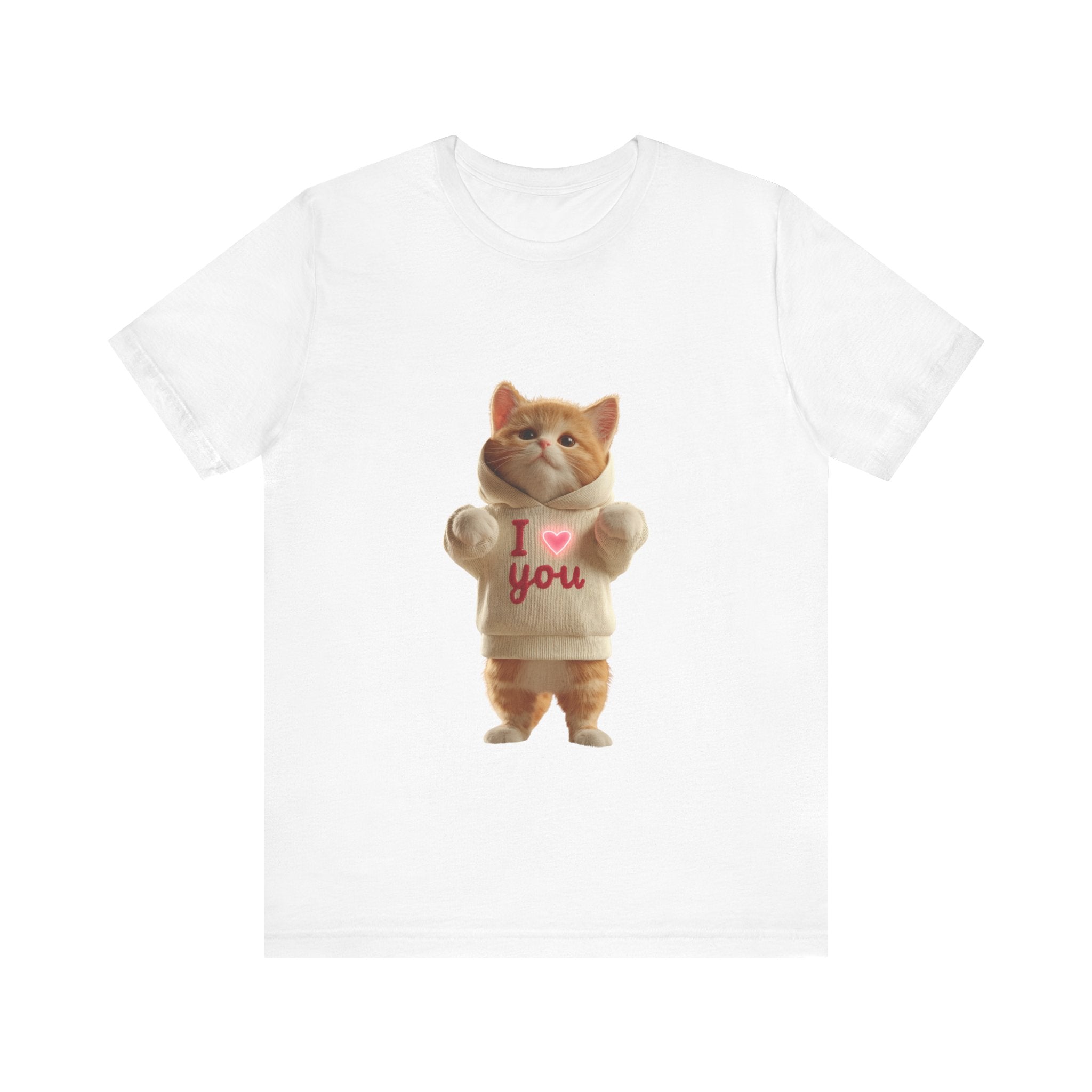 Cute Cat 'I Love You' Unisex Tee