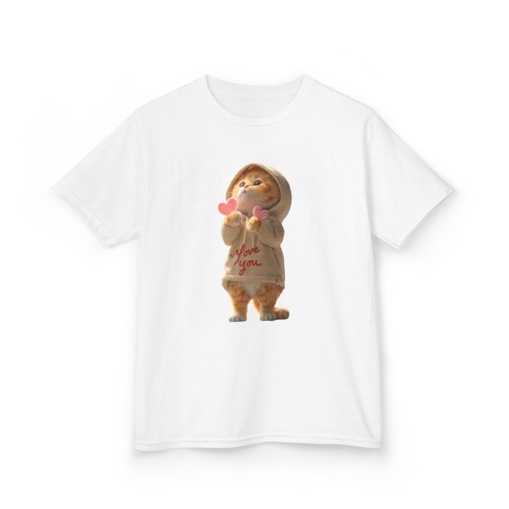 Kids Tee — Cute Sloth Holding Hearts “Love You” Valentine Shirt